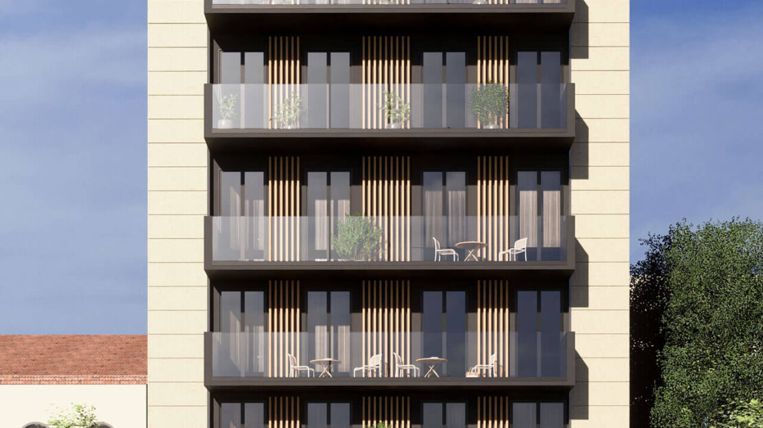 Fachada edificio frontal